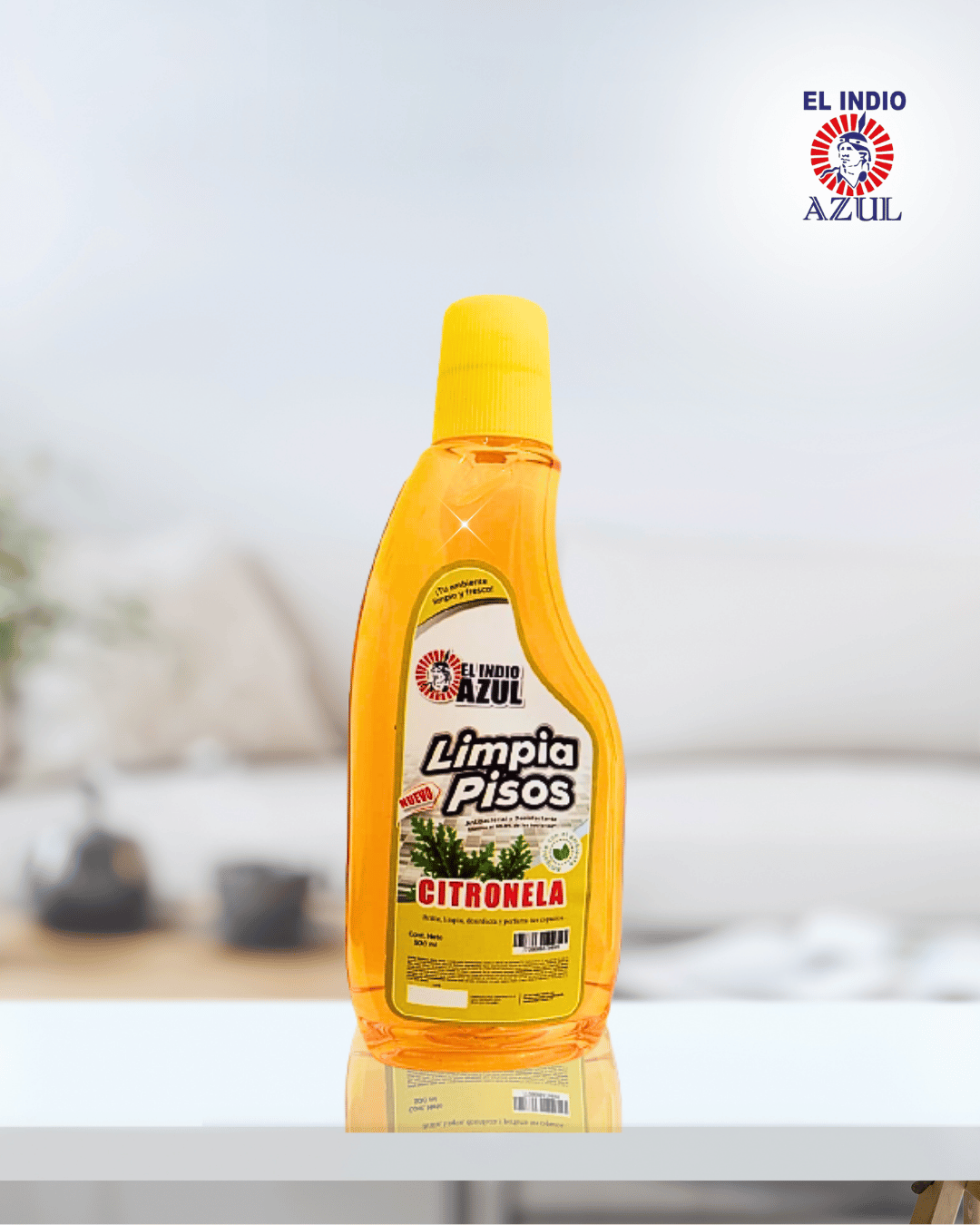 Limpiapisos citronela El Indio Azul